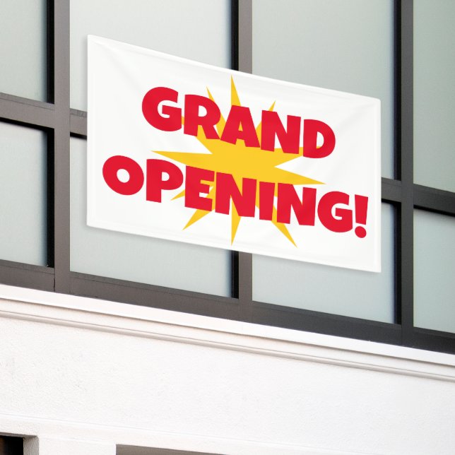 Sternexplosion Grand Opening Banner (Äußeres Gebäude)