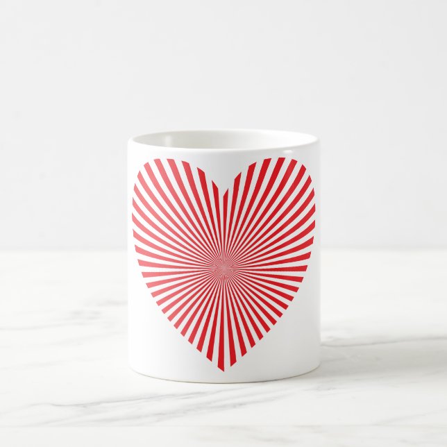 Sternexplosion Herz Kaffee Tasse (Mittel)