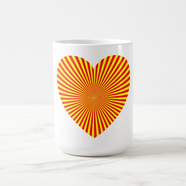 Sternexplosion Herz Tasse (Mittel)