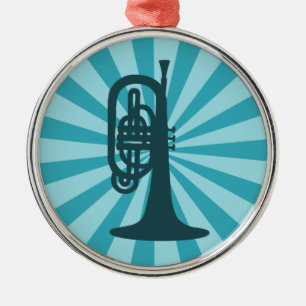 Sternexplosion Mellophone Clef Ornament