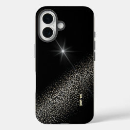 Sternexplosion mit Glitterweg iPhone 16 Hülle