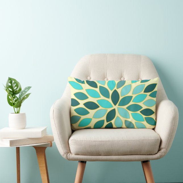 Sternexplosion Modernes Blume Muster Design Muster Lendenkissen (Stuhl )