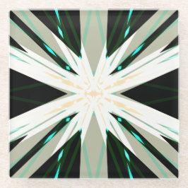 Sternexplosion Snowflake Glasuntersetzer