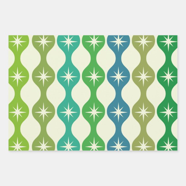 Sternexplosionen des Mittelalters über das Muster  Geschenkpapier Set (Vorderseite)