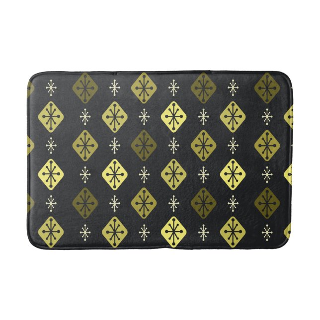 Sternexplosionen des Mitteljahrs Diamonds Black Ye Badematte (Vorderseite)