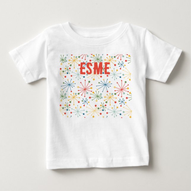 Sternexplosionen in Farbe Baby T-shirt (Vorderseite)