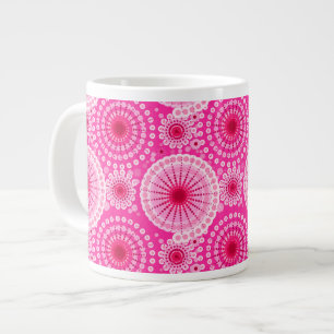 Sternexplosionen und Nadelräder, Fuchsienrosa und  Jumbo-Tasse