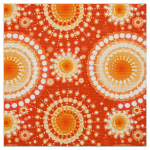 Sternexplosionen und Pinwheels, Mandarine Stoff