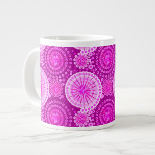 Sternexplosionen und Zahnräder, Amethyst lila Jumbo-Tasse