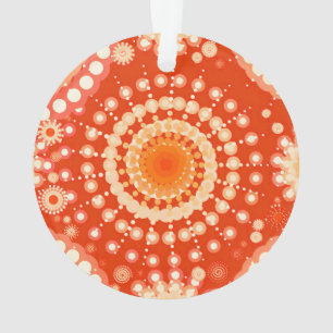 Sternexplosionen und Zahnräder, Mandarinen Ornament