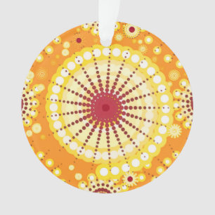 Sternexplosionen und Zahnräder, Safran und Rosine Ornament