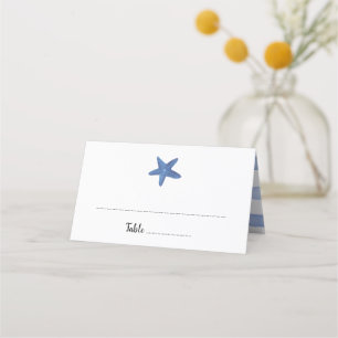 Sternfisch Ocean Wedding Escort Card Platzkarte