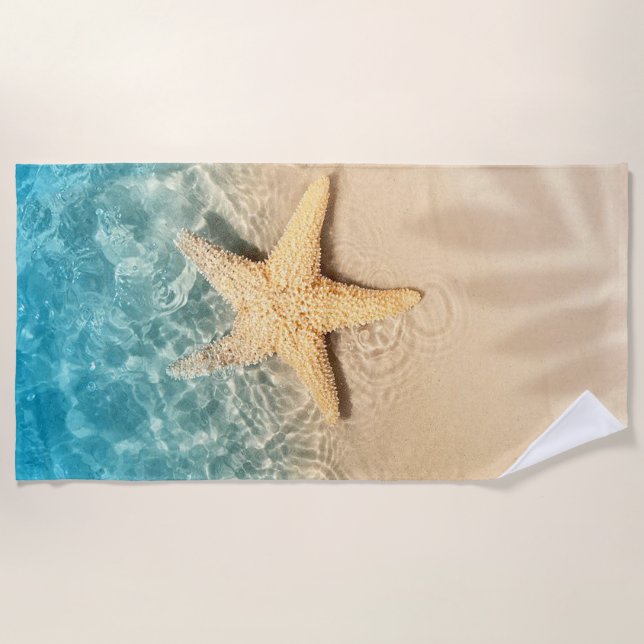 Sternfisch Strandtuch (Vorderseite)
