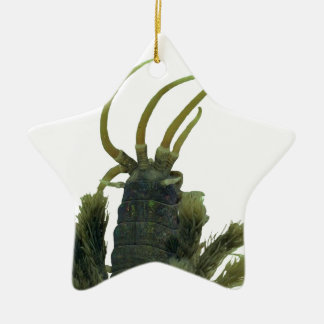 Sternförmige Polychaete-Wurm-Weihnachtsverzierung Keramikornament