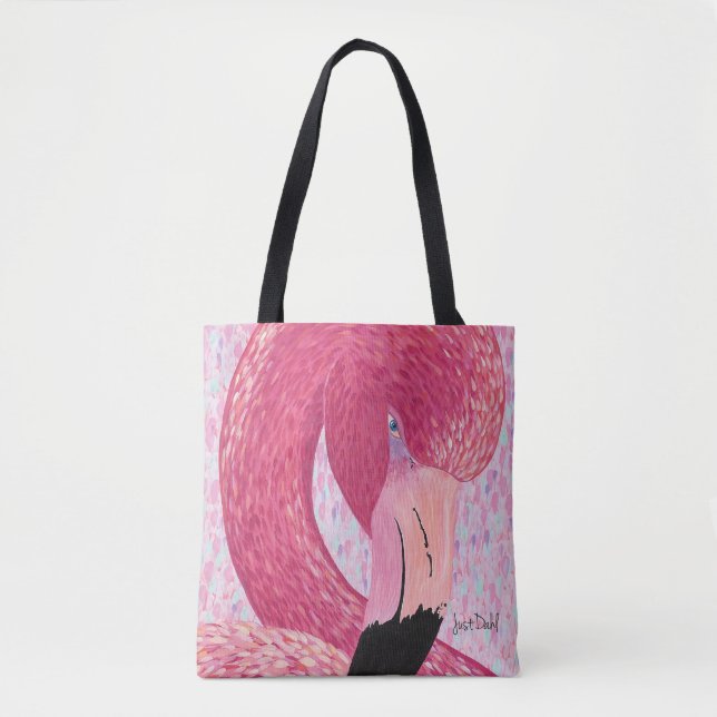 Sternfrucht der Flamingo-Tragetasche Tasche (Vorderseite)