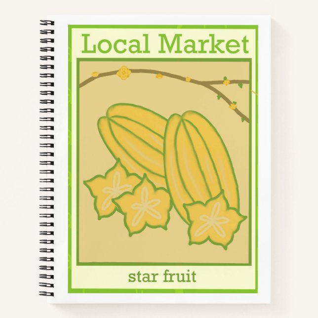 Sternfrucht Notizbuch (Vorderseite)