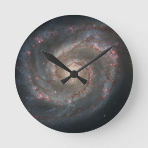 Sterngalaxie-Hipster Geek des Nebelflecks cooler Runde Wanduhr