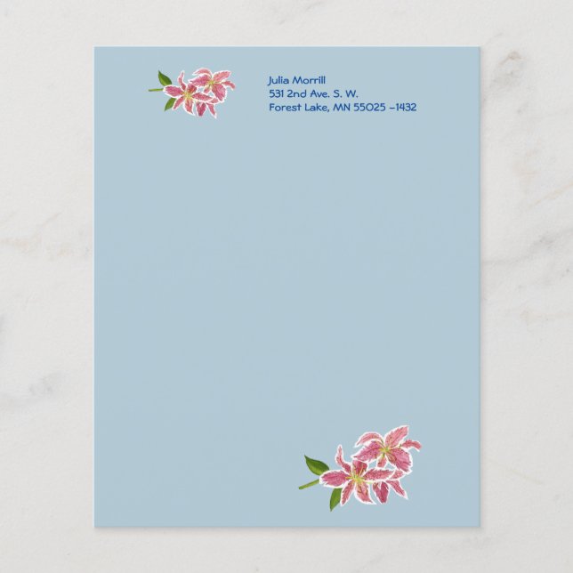 Sterngazerlilie (Vorderseite)