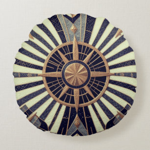 Sterngeometrie Rundes Kissen