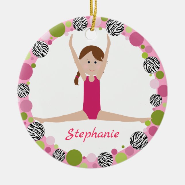 Sterngymnast-Brown-Borte in den Rosa Keramikornament (Vorne)