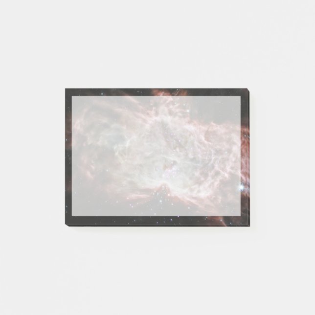 Sternhaufen im Zentrum des Flammennebels. Post-it Klebezettel (Vorderseite)