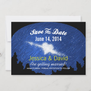 Sternherz in der sternenklaren Nacht Save-the-Date Save The Date