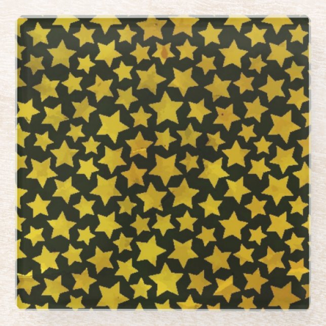 Sternhintergrund Glasuntersetzer (Vorderseite)