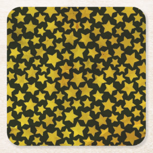 Sternhintergrund Rechteckiger Pappuntersetzer