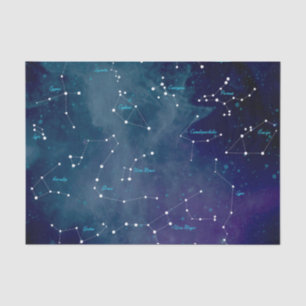 Sternkarten-Sternbilder Astronomie Seidenpapier