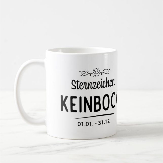 Sternkein Bock lustige geschenkidee Kaffeetasse (Links)