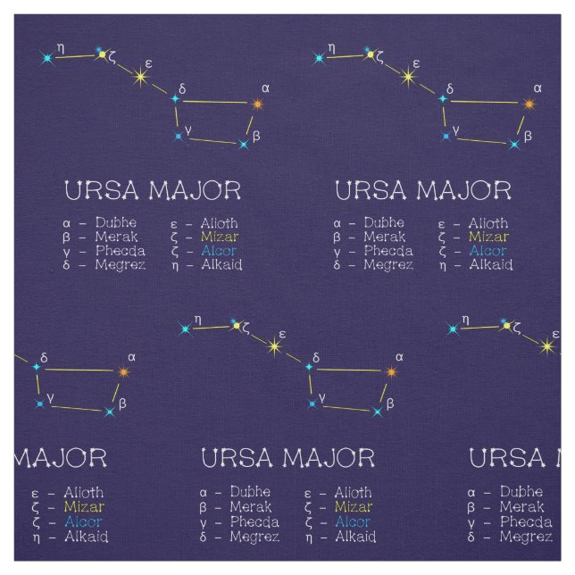 Sternkonstellation Ursa major Stoff (Muster)