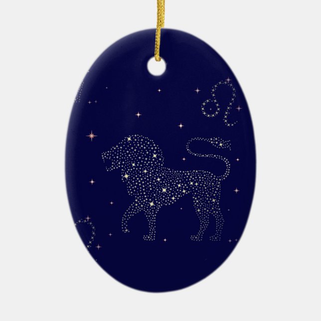 Sternleo Keramik Ornament (Vorne)