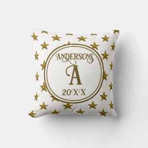 Sternmonogramm-Homedekoration Hochzeitsandenken Kissen