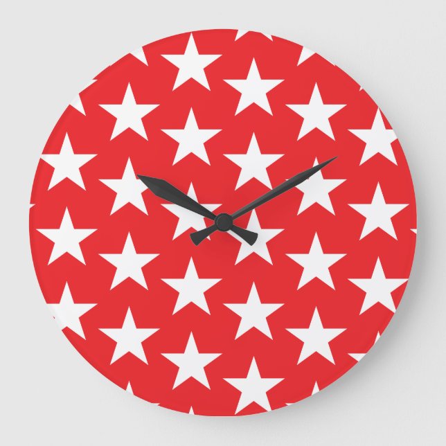 Sternmuster 12 große wanduhr (Vorderseite)