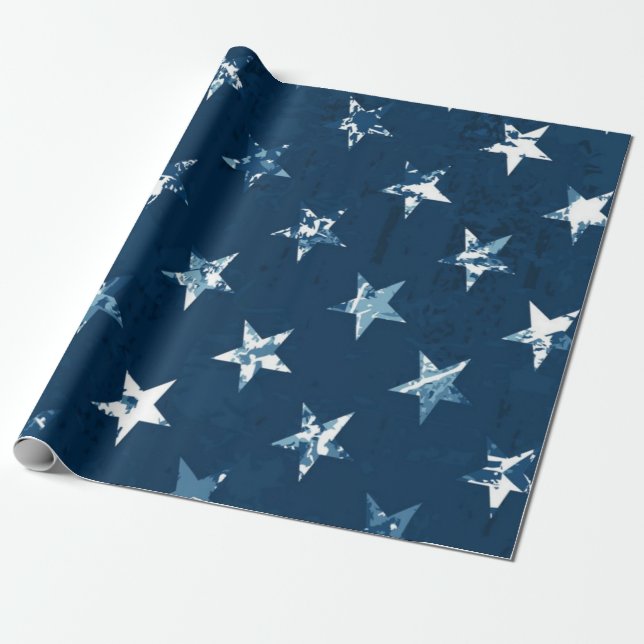 Sternmuster Geschenkpapier (Ungerollt)
