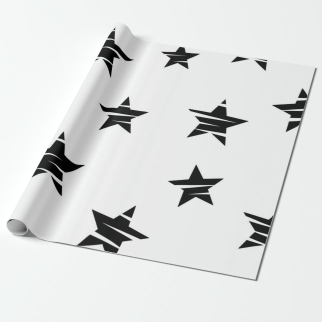 Sternmuster Geschenkpapier (Ungerollt)