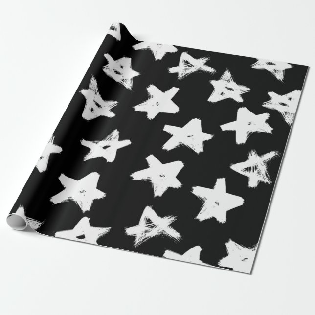 Sternmuster Geschenkpapier (Ungerollt)