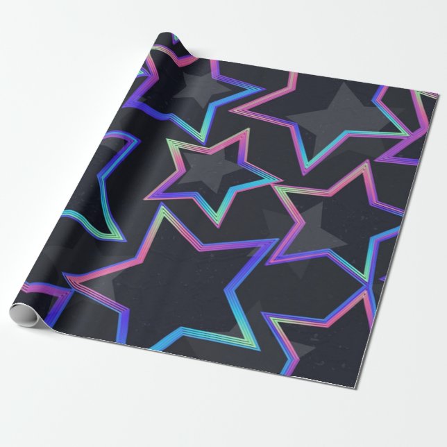 Sternmuster Geschenkpapier (Ungerollt)