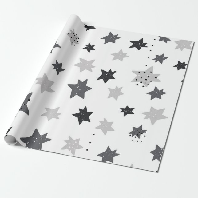 Sternmuster Geschenkpapier (Ungerollt)