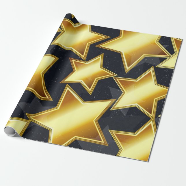 Sternmuster Geschenkpapier (Ungerollt)