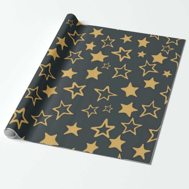 Sternmuster Geschenkpapier (Ungerollt)