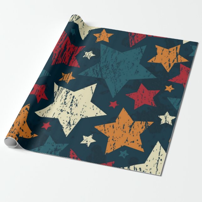 Sternmuster Geschenkpapier (Ungerollt)
