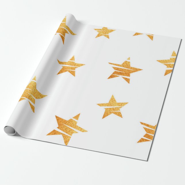 Sternmuster Geschenkpapier (Ungerollt)