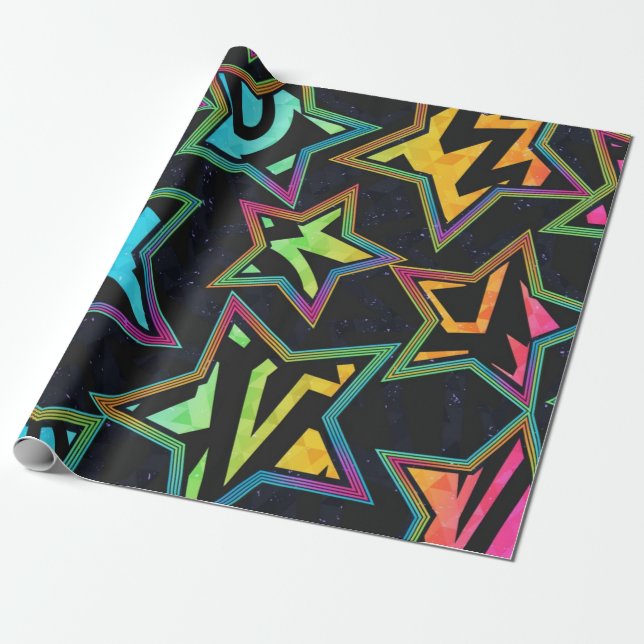Sternmuster Geschenkpapier (Ungerollt)