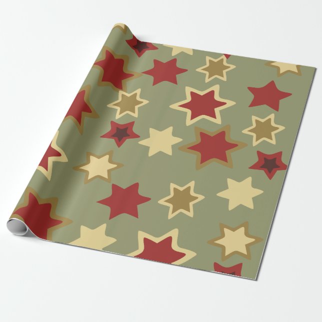 Sternmuster-Geschenkpapier Geschenkpapier (Ungerollt)