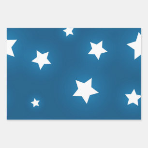 Sternmuster Geschenkpapier Set