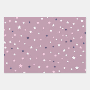 Sternmuster Geschenkpapier Set