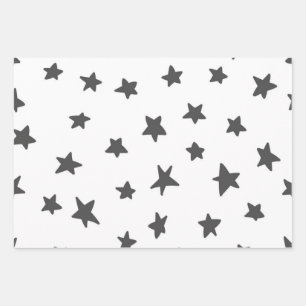 Sternmuster Geschenkpapier Set