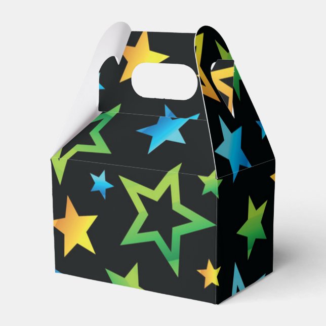 Sternmuster Geschenkschachtel (Vorderseite)