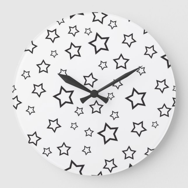 Sternmuster Große Wanduhr (Vorderseite)